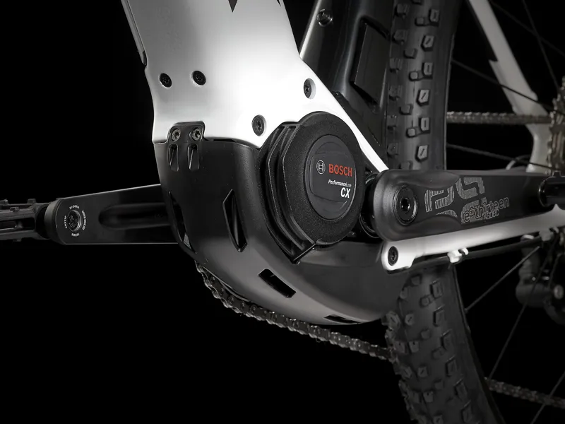 TREK Powerfly 5 625Wh Gen 3 Electric Mountain Bike in Crystal White and Lithium-8